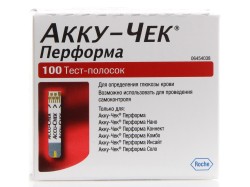 Тест-полоски Accu-Chek перформа 100 шт.