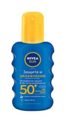 Спрей солнцезащитный Nivea Сан защита и увлажнение SPF 50+ 200 мл